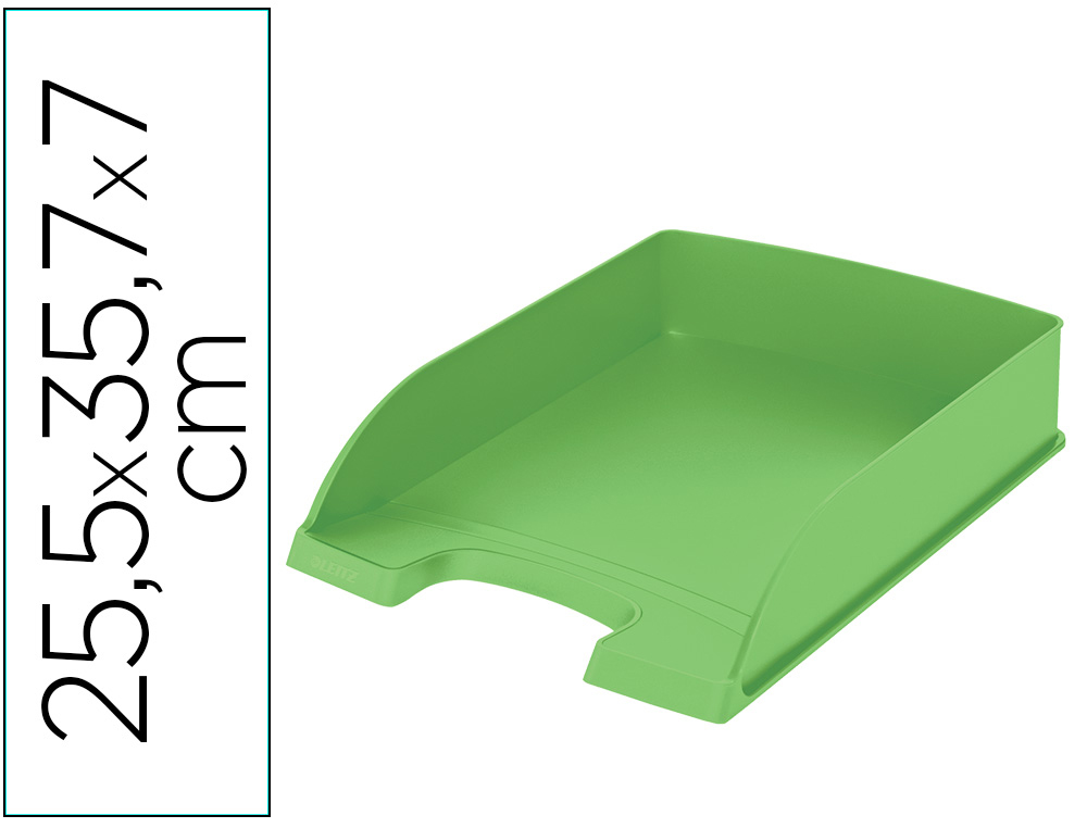 BANDEJA SOBREMESA PLASTICO LEITZ RECYCLE VERDE 255X357X70 MM