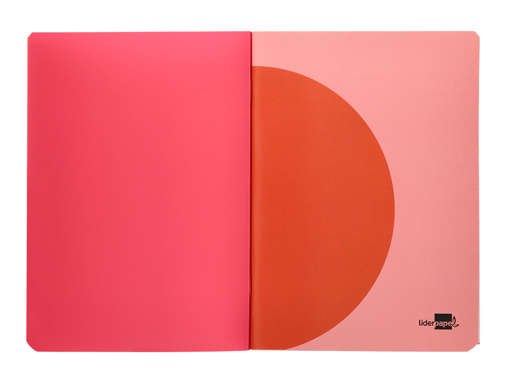 LIBRETA LIDERPAPEL 360 TAPA DE PLASTICO A4 48 HOJAS 90GR HORIZONTAL CON MARGEN COLORES SURTIDOS