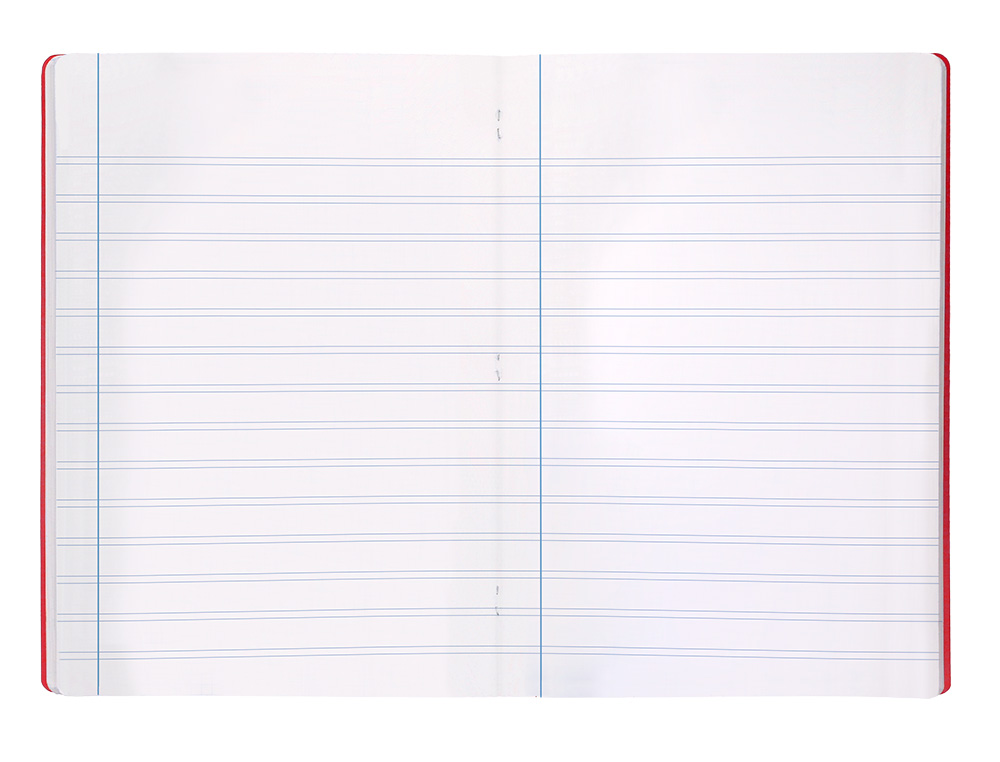 LIBRETA LIDERPAPEL 360 TAPA DE PLASTICO A5 48 HOJAS 90GR PAUTA 5 2,5MM CON MARGEN COLORES SURTIDOS