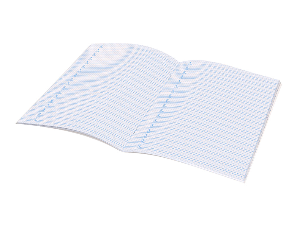 LIBRETA LIDERPAPEL PAUTAGUIA TAPA CARTONCILLO 32 HOJAS DIN A4 70GR CUADRICULADO PAUTADO 4 MM