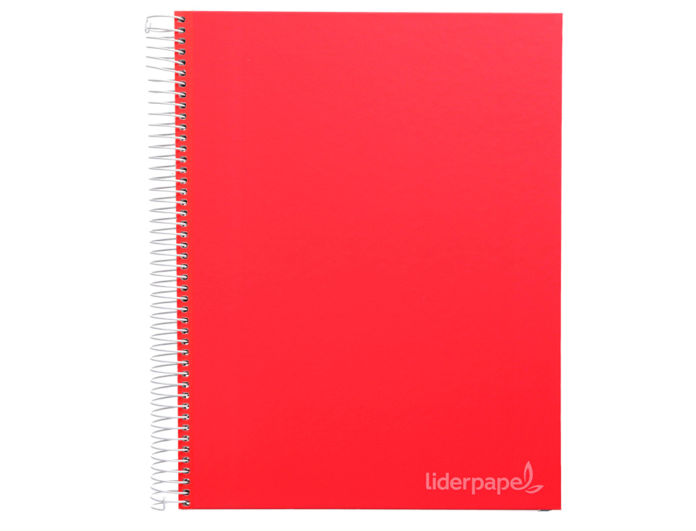 CUADERNO ESPIRAL LIDERPAPEL A5 MICRO JOLLY TAPA FORRADA 140H 75GR CUADRO 5MM 5 BANDAS 6 TALADROS COLORES SURTIDOS