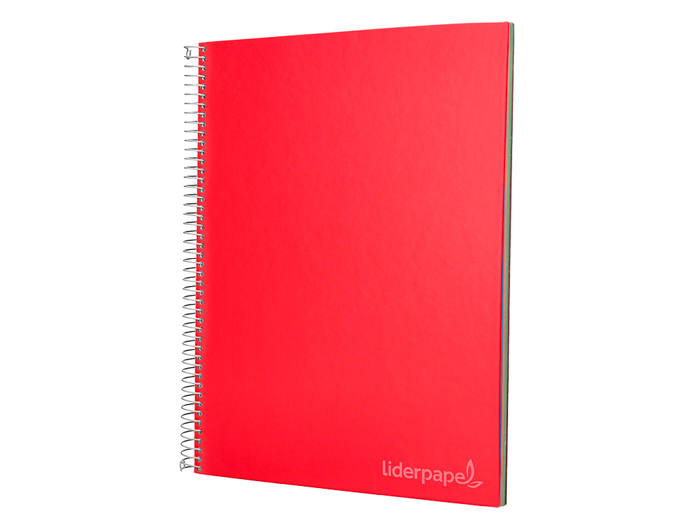 CUADERNO ESPIRAL LIDERPAPEL A5 MICRO JOLLY TAPA FORRADA 140H 75GR CUADRO 5MM 5 BANDAS 6 TALADROS COLORES SURTIDOS