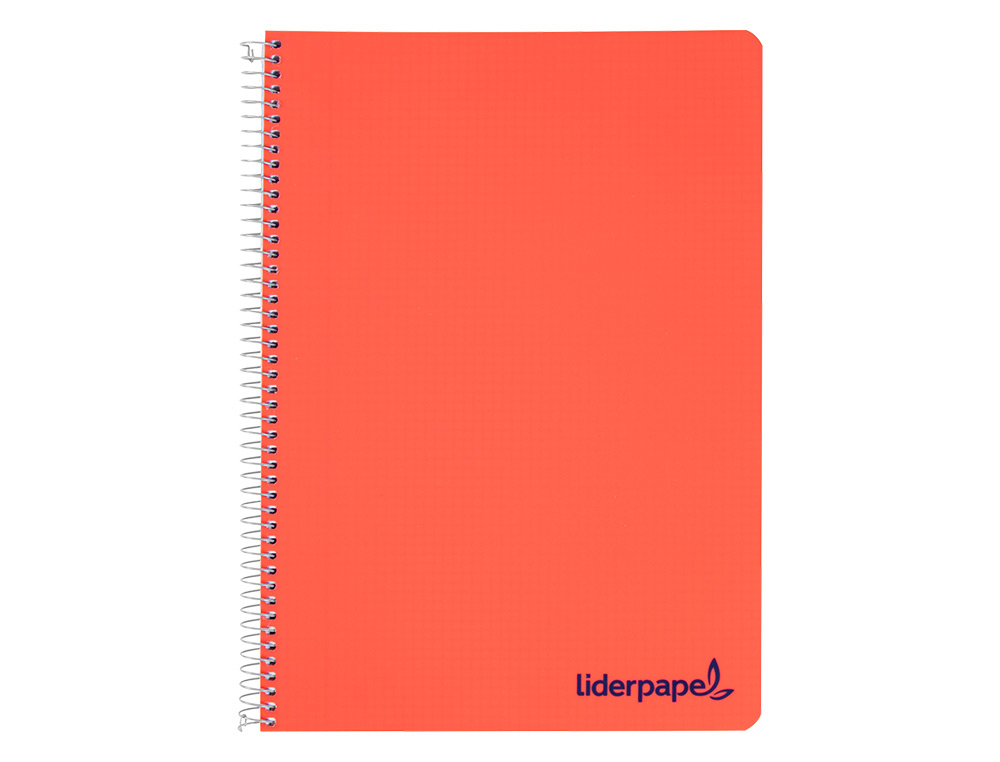 CUADERNO ESPIRAL LIDERPAPEL A4 WONDER TAPA PLASTICO 80H 90GR LISO COLORES SURTIDOS