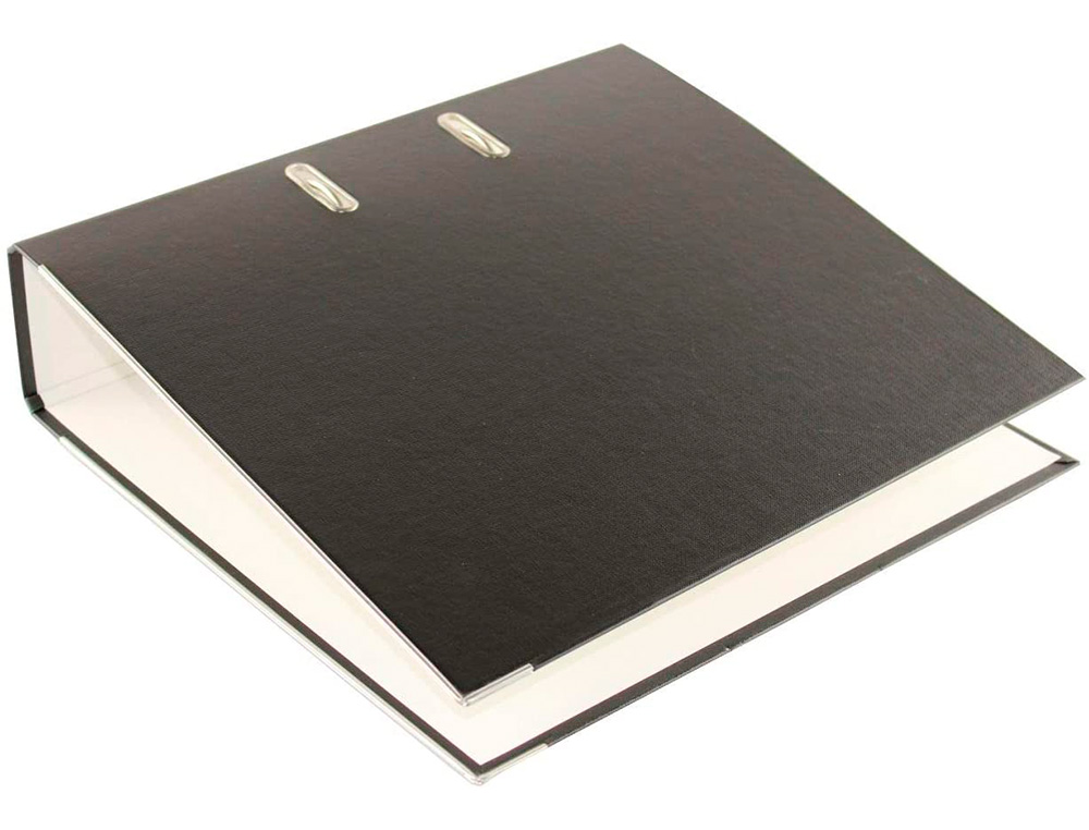 ARCHIVADOR DE PALANCA ELBA TOP CARTON COMPACTO POLIPROPILENO CON RADO DIN A4 LOMO DE 80 MM NEGRO