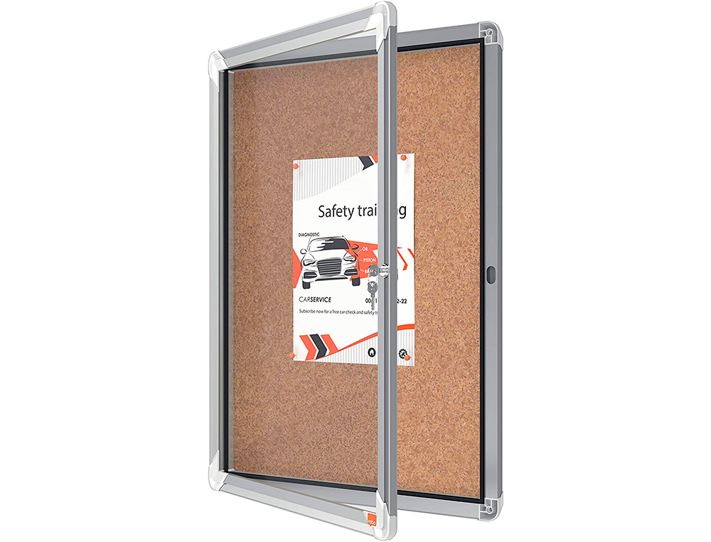 VITRINA DE ANUNCIOS NOBO PREMIUM PLUS CORCHO 4 X DIN A4 532X692X37 MM