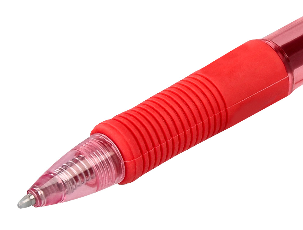 BOLIGRAFO Q-CONNECT SIGMA RETRACTIL CON SUJECION DE CAUCHO TINTA GEL 0,5 MM COLOR ROJO