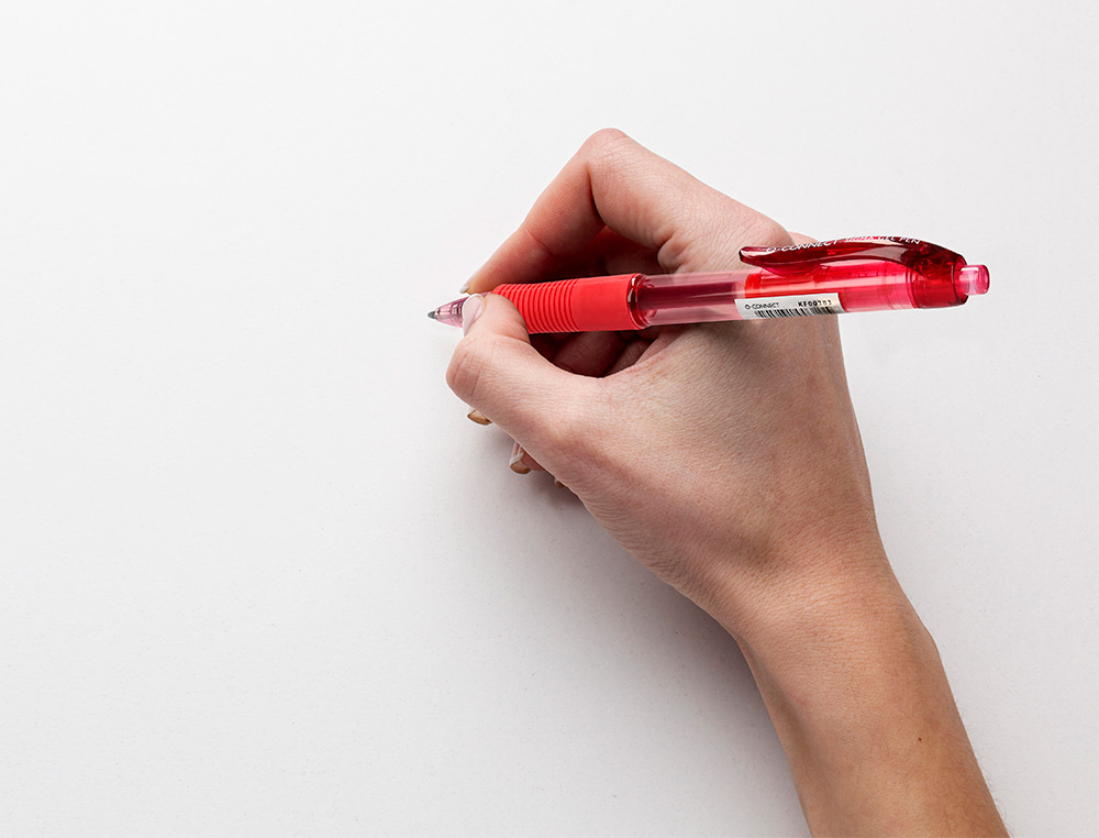 BOLIGRAFO Q-CONNECT SIGMA RETRACTIL CON SUJECION DE CAUCHO TINTA GEL 0,5 MM COLOR ROJO