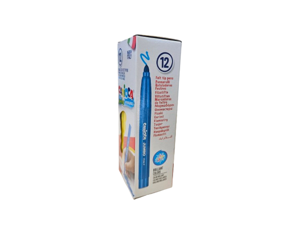 ROTULADOR CARIOCA JUMBO PUNTA GRUESA 6 MM LAVABLE COLOR AMARILLO