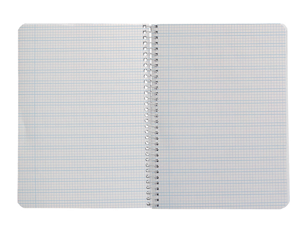 CUADERNO ESPIRAL LIDERPAPEL A5 PAUTAGUIA TAPA DURA 80H 90GR CUADRO PAUTADO 3MM COLOR NARANJA