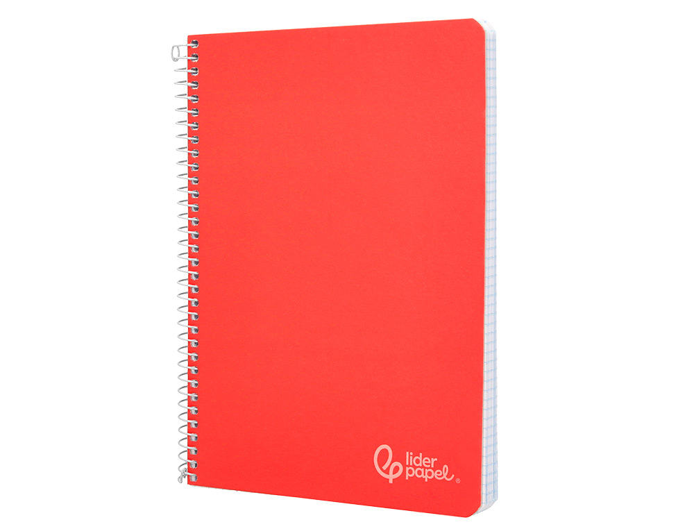 CUADERNO ESPIRAL LIDERPAPEL A5 WITTY TAPA DURA 80H 90GR CUADRO 5MM CON MARGEN COLORES SURTIDOS