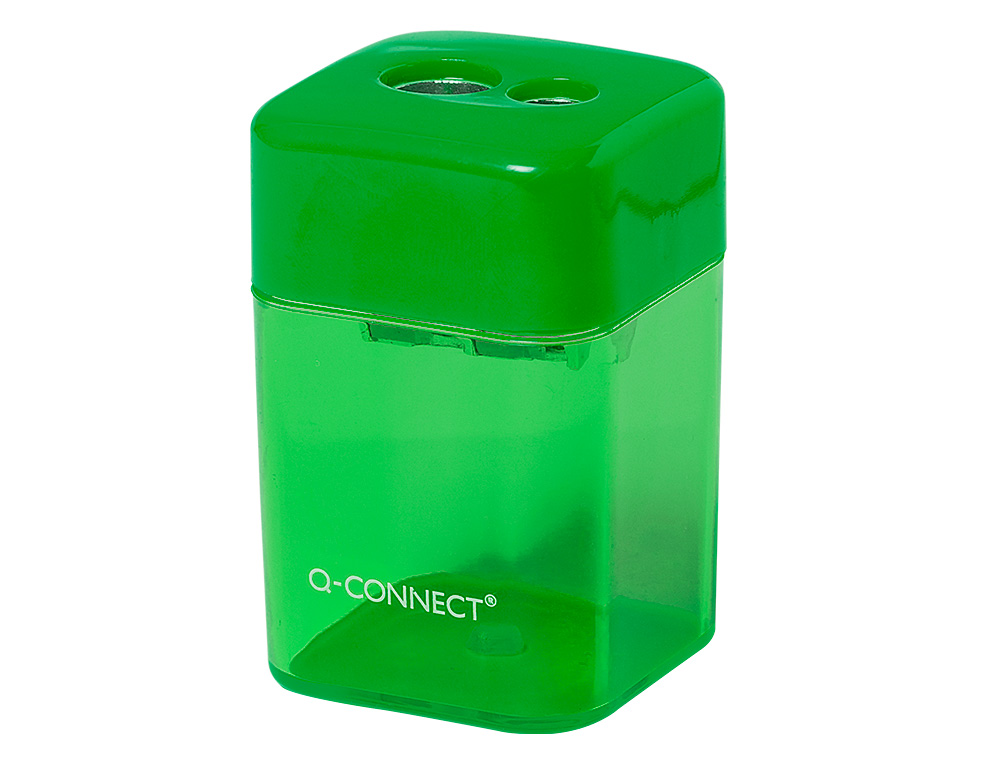 SACAPUNTAS Q-CONNECT METALICO 2 USOS CON DEPOSITO