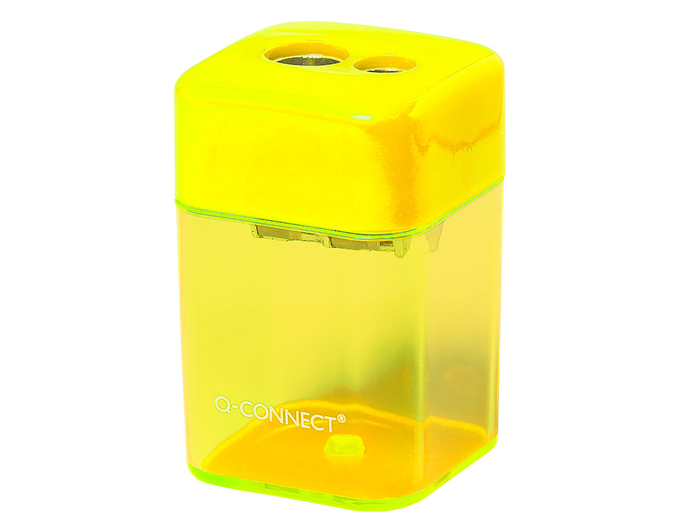 SACAPUNTAS Q-CONNECT METALICO 2 USOS CON DEPOSITO