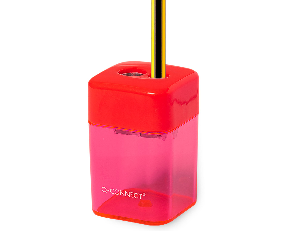 SACAPUNTAS Q-CONNECT METALICO 2 USOS CON DEPOSITO