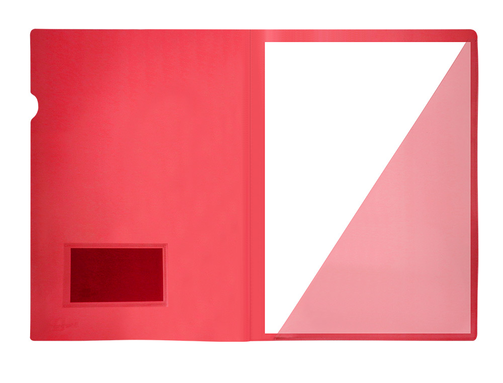 CARPETA LIDERPAPEL DOSSIER A4 UÑERO COLOR ROJO