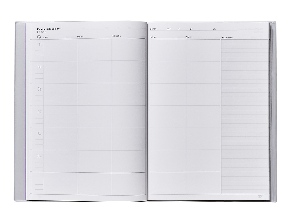 CUADERNO DE PROGRAMACION ADDITIO A4 PLAN MENSUAL Y PROGRAMACION SEMANAL DEL CURSO SIN FECHAS