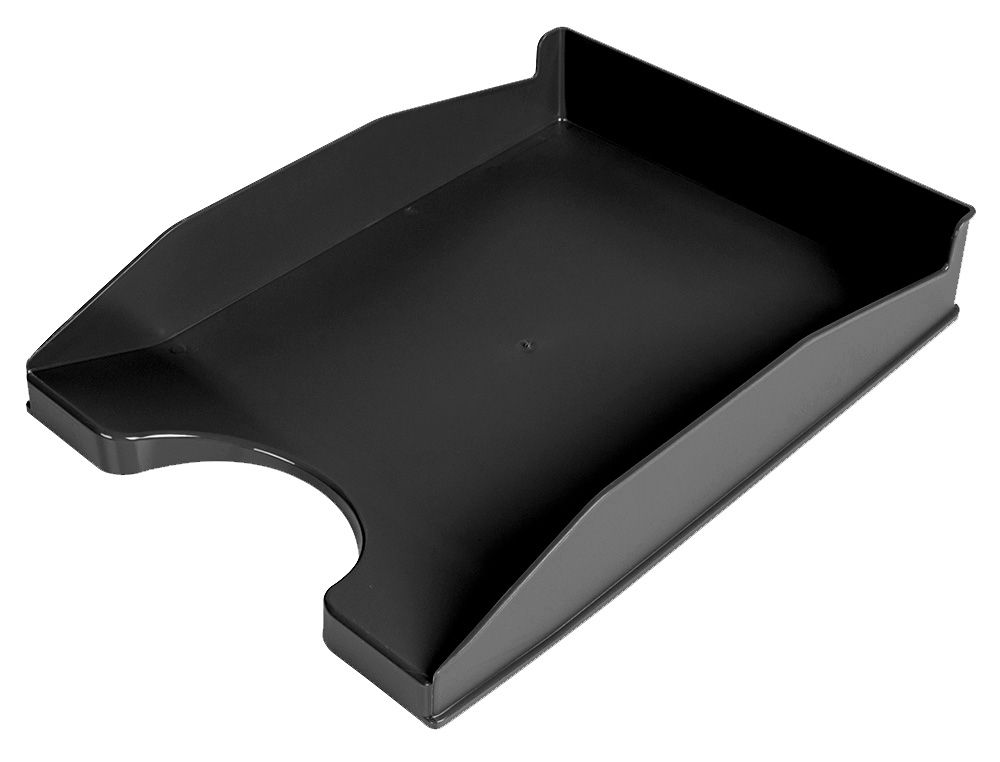 negro Tablero de fibra de densidad media. Estantería de escritorio Hossejoy negro