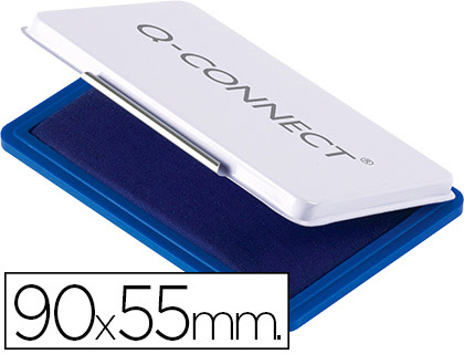 TAMPON Q-CONNECT N3 90X55 MM AZUL