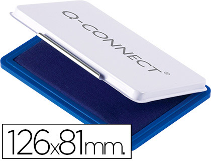 TAMPON Q-CONNECT N1 126X81 MM AZUL